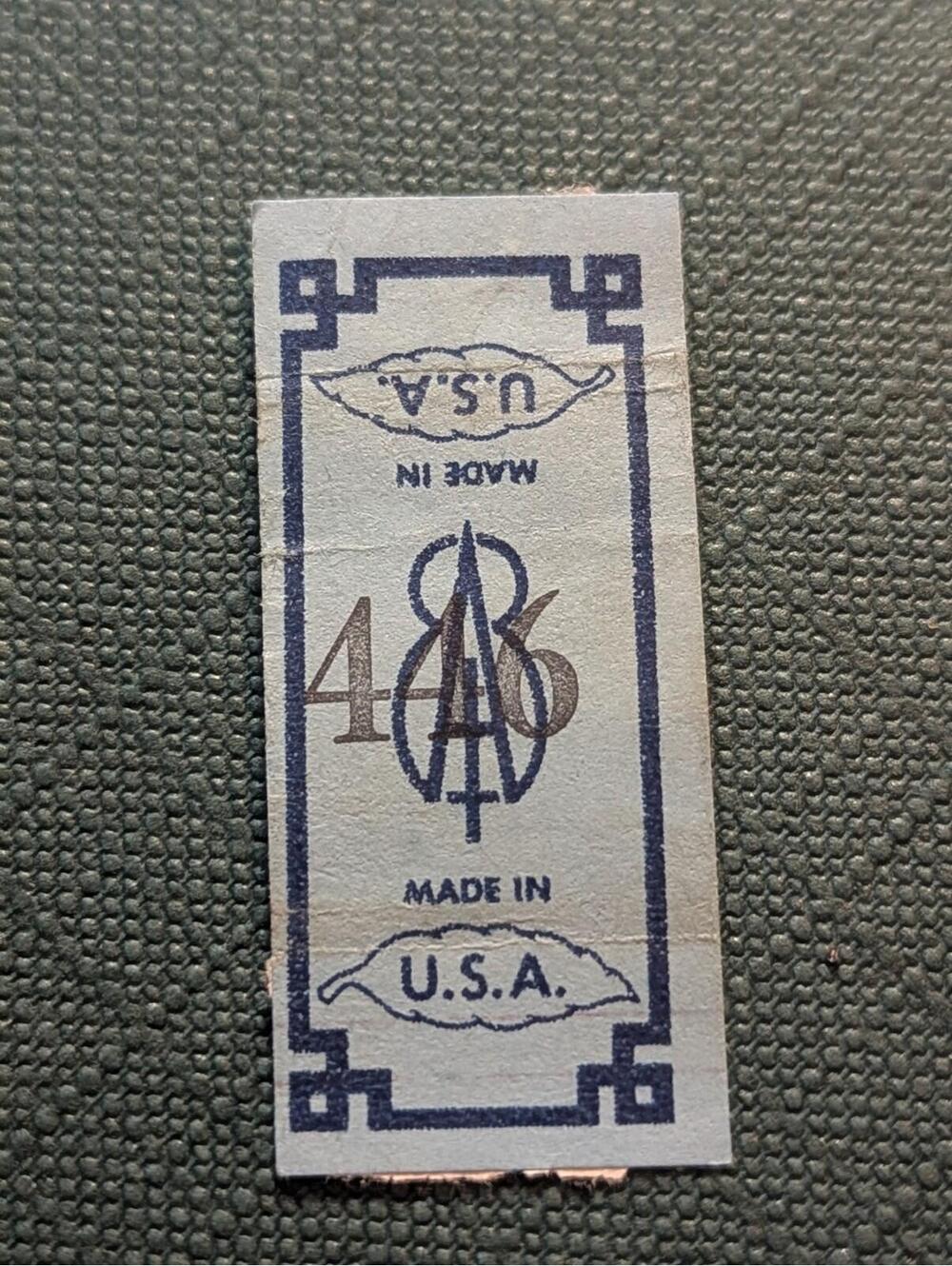cigarette stamp  A T C  made in U.S.A Rare